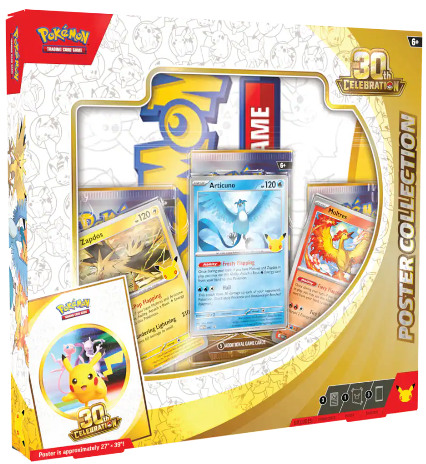 Pokémon TCG: 30th Anniversary Celebration Poster Collection Box