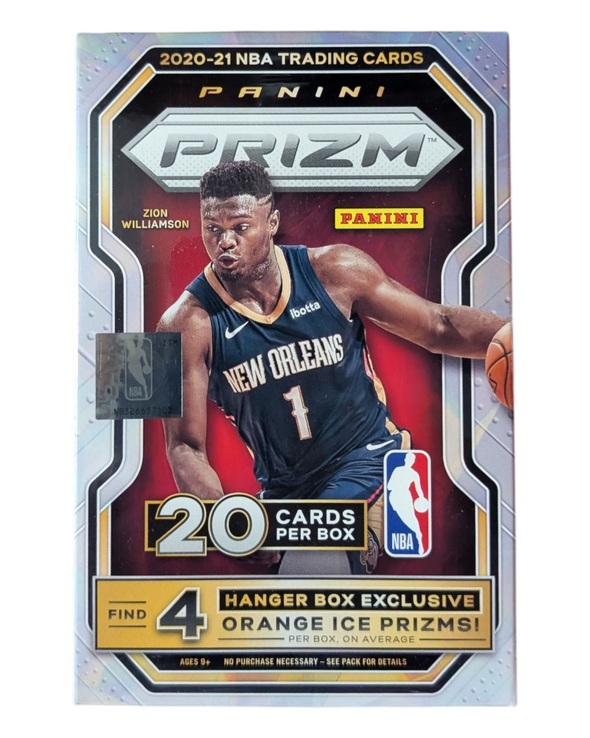 2020-21 Panini Prizm Basketball Hanger Box (Orange Ice Prizms)