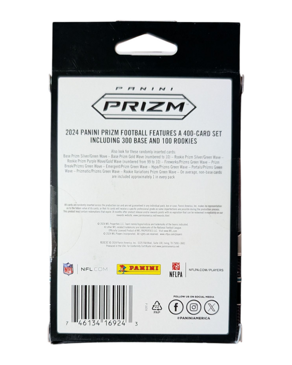 2024 Panini Prizm Football Hanger Box (Green Wave Prizm's)