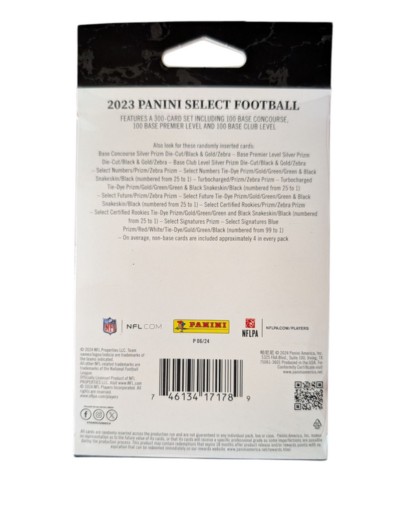 2023 Panini Select Football Hanger Box (Black & Gold Prizm's)