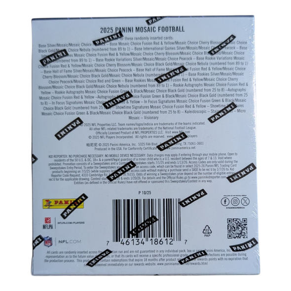 2025 Panini Mosaic Football Choice Hobby Box