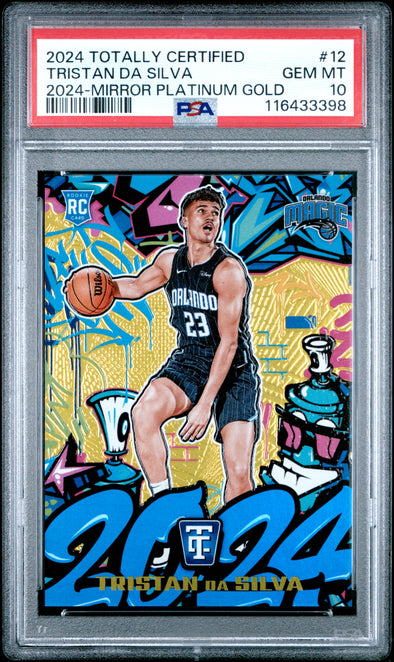 2024 Totally Certified-Tristan Da Silva-Mirror Platinum Gold PSA 10