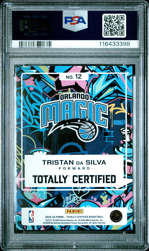 2024 Totally Certified-Tristan Da Silva-Mirror Platinum Gold PSA 10