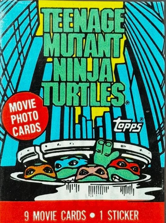 1990 Topps Teenage Mutant Ninja Turtles Wax Box (BBCE Authenticated)