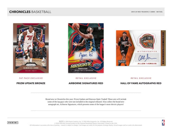 2019-20 Panini Chronicles Basketball Blaster Box