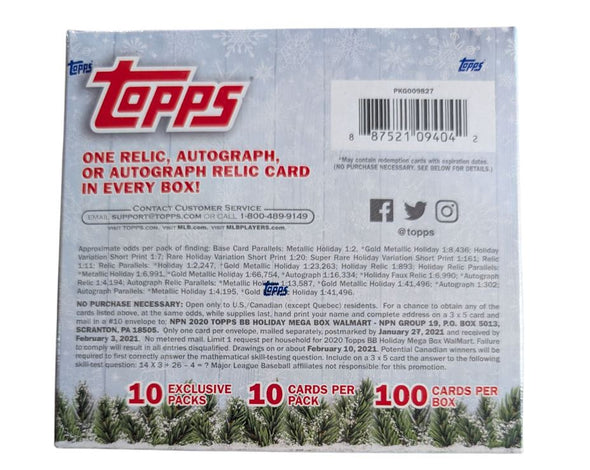 2020 Topps Holiday Baseball Mega Box
