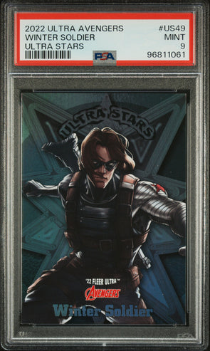 2022 Fleer Ultra Avengers Winter Soldier Ultra Stars #US49 PSA 9