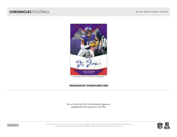 2022 Panini Chronicles Football Hobby Blaster Box