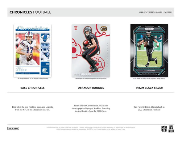 2022 Panini Chronicles Football Hobby Blaster Box