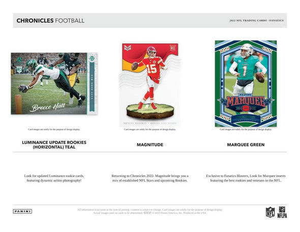 2022 Panini Chronicles Football Hobby Blaster Box