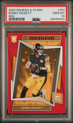 2022 Rookies & Stars Football-Kenny Pickett-Red PSA 10