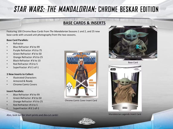 2022 Topps Chrome Star Wars The Mandalorian Beskar Edition Hobby Box