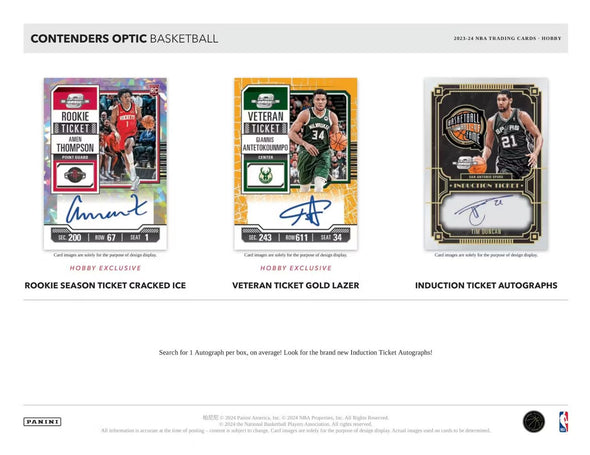 2023-24 Panini Contenders Optic Basketball Hobby Box