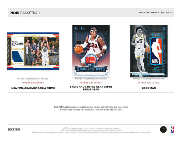 2023-24 Panini Noir Basketball Hobby Box (Pre-Order)