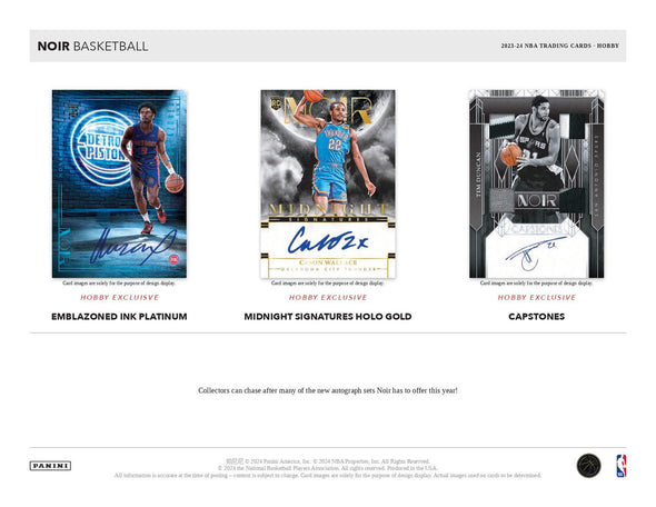 2023-24 Panini Noir Basketball Hobby Box