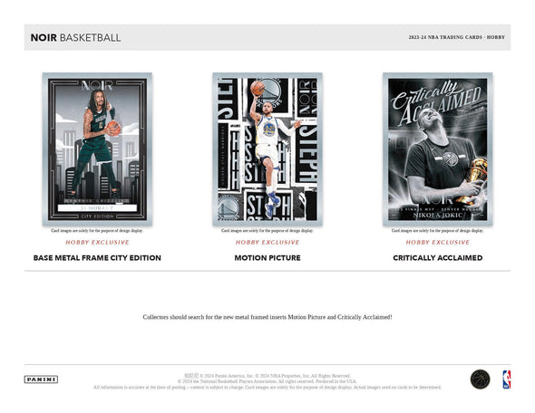 2023-24 Panini Noir Basketball Hobby Box (Pre-Order)