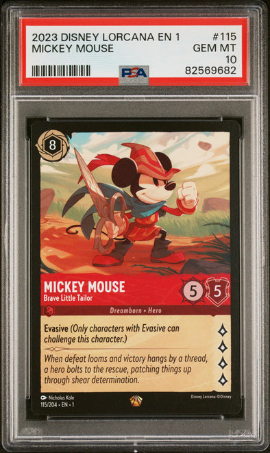 2023 Disney Lorcana-The First Chapter-Mickey Mouse #115 PSA 10