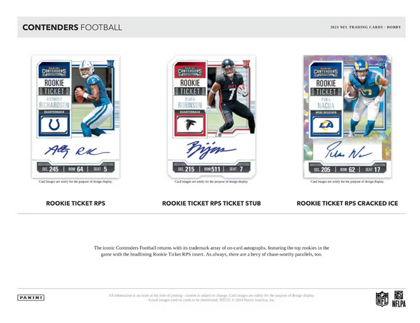 2023 Panini Contenders Football Hobby Box