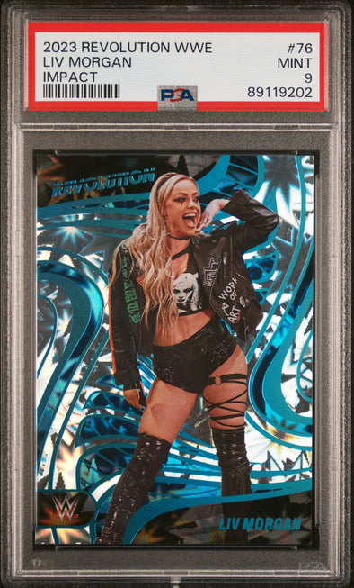 2023 Panini Revolution WWE-Liv Morgan #76 Impact PSA 9