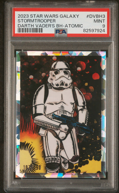 2023 Star Wars Galaxy Stormtrooper Atomic Refractor #DVBH3 #'d 107/150 PSA 9