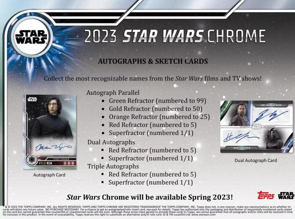 2023 Topps Chrome Star Wars Blaster Box
