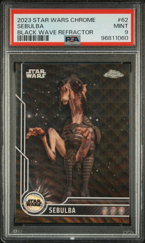 2023 Topps Chrome Star Wars Sebulba Black Wave Refractor #62 PSA 10