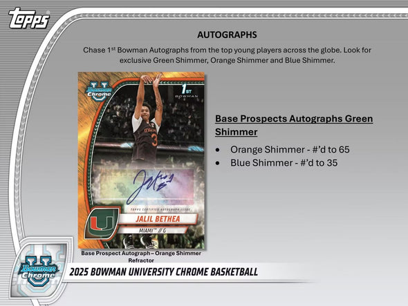 2024-25 Bowman Chrome U Basketball Mega Box