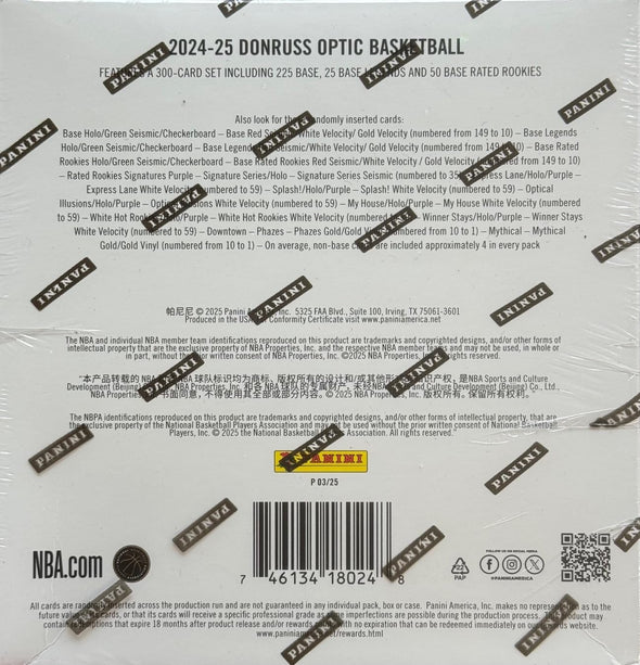 2024-25 Panini Donruss Optic Basketball Mega Box