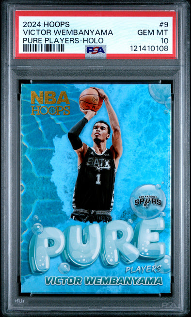 2024-25 Panini Hoops Victor Wembanyama Pure Players Holo #9 PSA 10