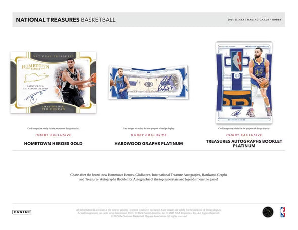 2024-25 Panini National Treasures Basketball Hobby Box