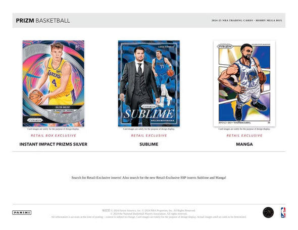 2024-25 Panini Prizm Basketball Hobby Mega Box