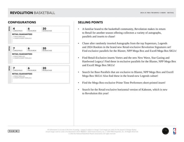 2024-25 Panini Revolution Basketball Blaster Box