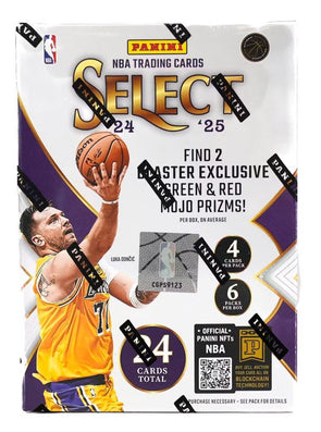 2024-25 Panini Select Basketball Hobby Blaster Box (Green & Red Mojo Prizms)