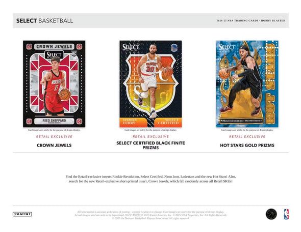 2024-25 Panini Select Basketball Hobby Blaster Box (Green & Red Mojo Prizms)
