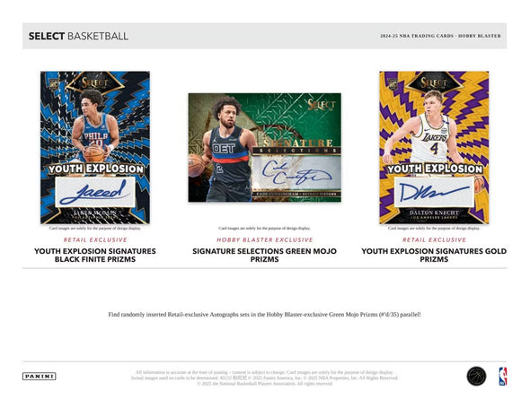 2024-25 Panini Select Basketball Hobby Blaster Box (Green & Red Mojo Prizms)