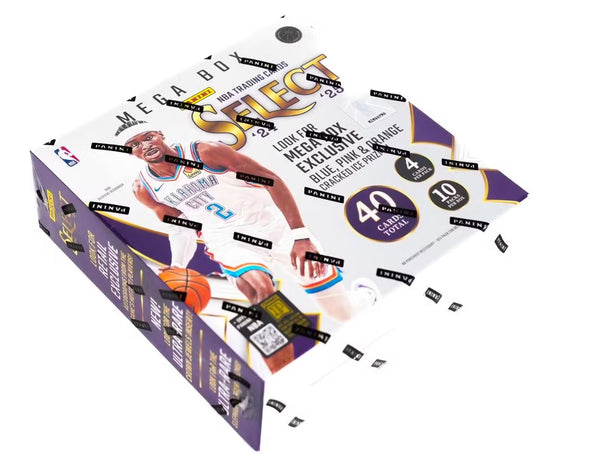 2024-25 Panini Select Basketball Mega Box (Blue, Pink & Orange Cracked Ice Prizms)