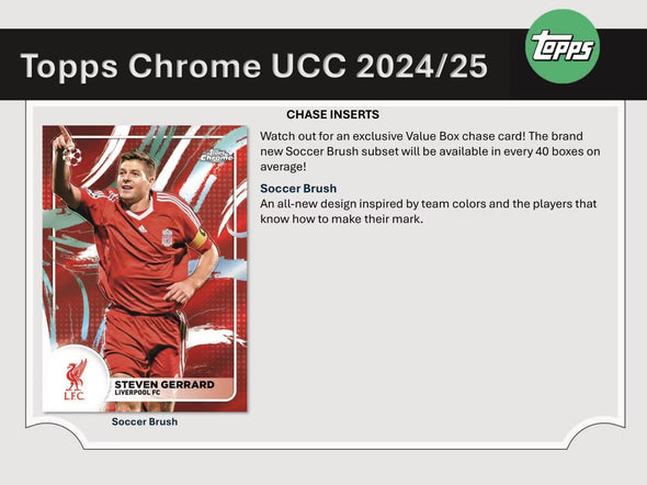 2024-25 Topps Chrome UEFA Club Competitions Soccer Blaster Box