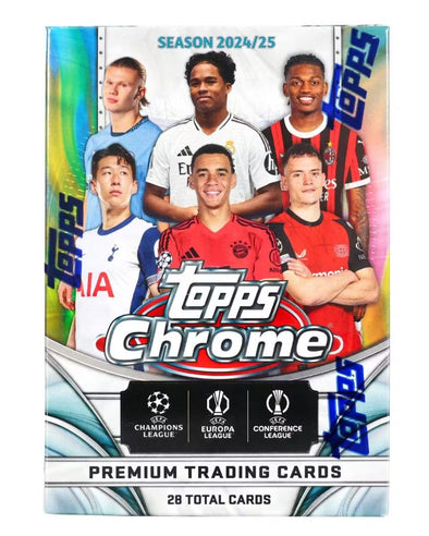 2024-25 Topps Chrome UEFA Club Competitions Soccer Blaster Box