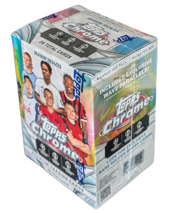 2024-25 Topps Chrome UEFA Club Competitions Soccer Blaster Box
