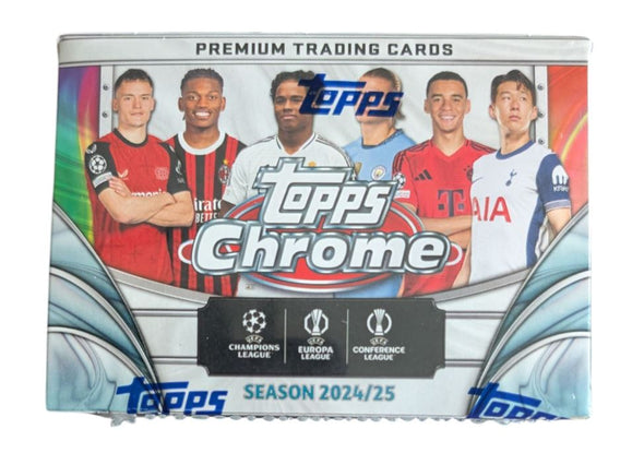 2024-25 Topps Chrome UEFA Club Competitions Soccer Blaster Box