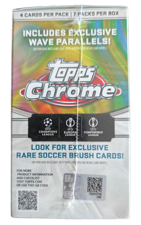 2024-25 Topps Chrome UEFA Club Competitions Soccer Blaster Box