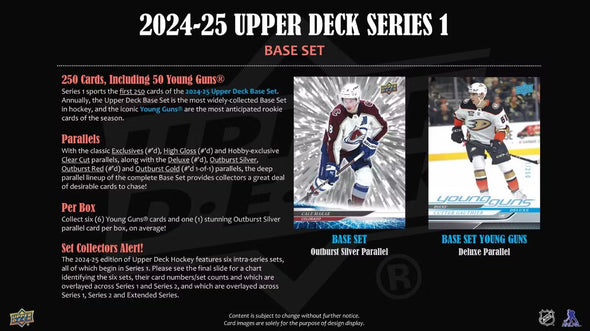 2024-25 Upper Deck Series 1 Hockey Hobby Box