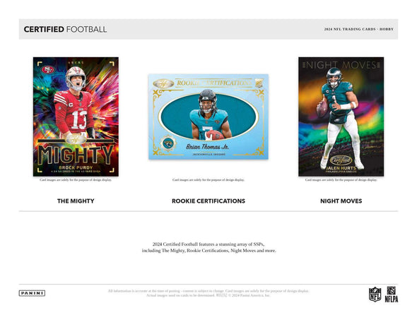 2024 Panini Certified Football Hobby Box (Pre-Order)