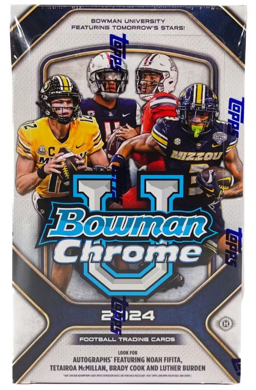 2024 Bowman University Chrome Football Hobby Box