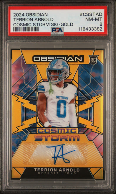 2024 Obsidian-Terrion Arnold-Cosmic Storm Signatures Gold #CSSTAD PSA 8