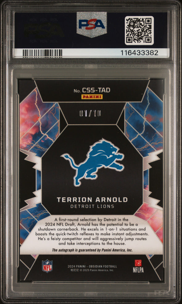 2024 Obsidian-Terrion Arnold-Cosmic Storm Signatures Gold #CSSTAD PSA 8