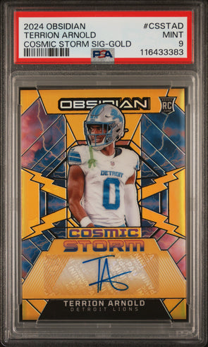 2024 Obsidian-Terrion Arnold-Cosmic Storm Signatures Gold #CSSTAD PSA 9