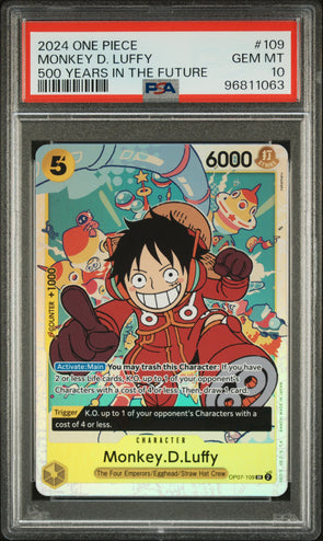 2024 One Piece Monkey D. Luffy 500 Years In The Future #109 PSA 10