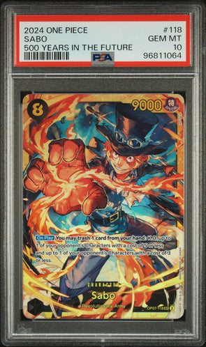 2024 One Piece Sabo 500 Years In The Future #118 PSA 10