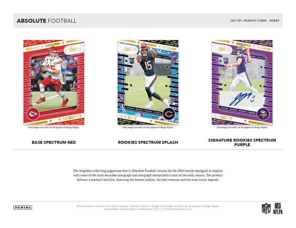 2024 Panini Absolute Football Hobby Box (Pre-Order)